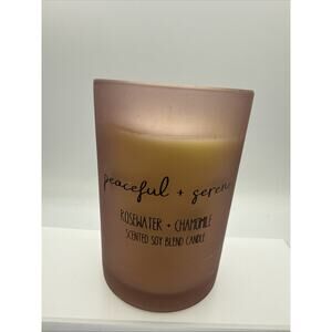 1 Huntington Home Spa Candle Soy Blend Rosewater & Chamomile